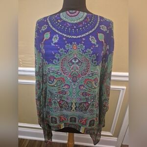 Etro Multi-Colored Paisley Print Women's Top